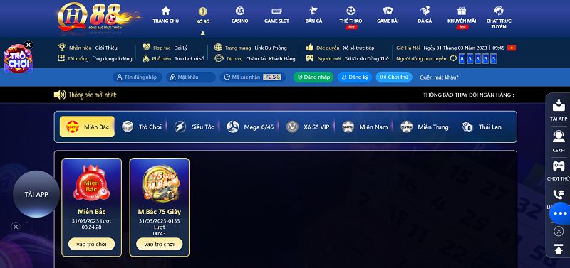 Thông báo quan trọng khi đăng nhập vào trang web game Da Az888 - Az888