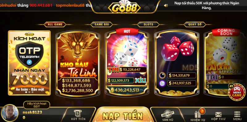 Một hệ thống thư viện trò chơi Bet88 đa dạng - Bet88